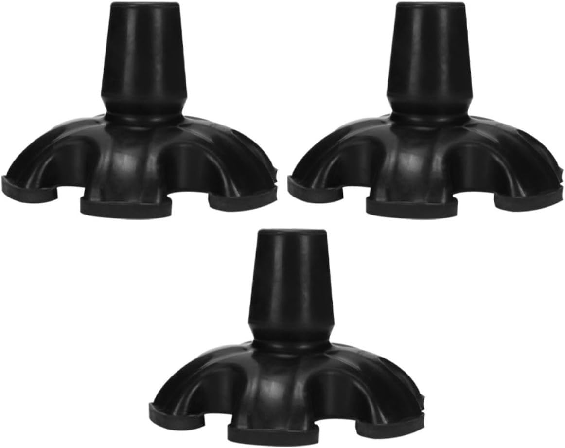 3pcs Rubber Walking Stick Tips Non-Slip Support Cane Caps for Crutches Hiking Stick Protectors Sturdy Anti-Slip Replacement Feet for Occasions