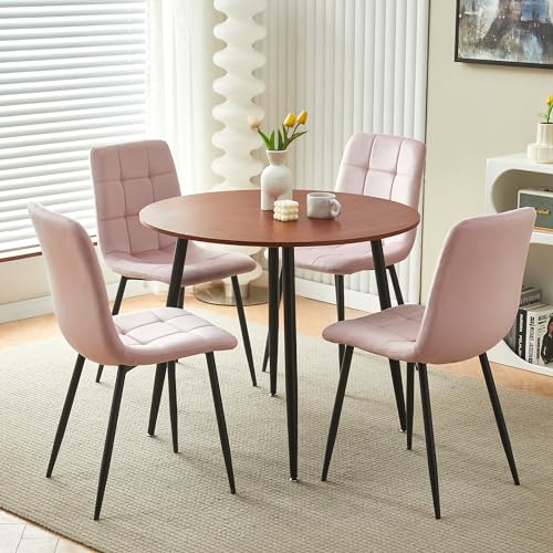 Sillas Escritorio Sin Ruedas Rosa Marca FYNNDM