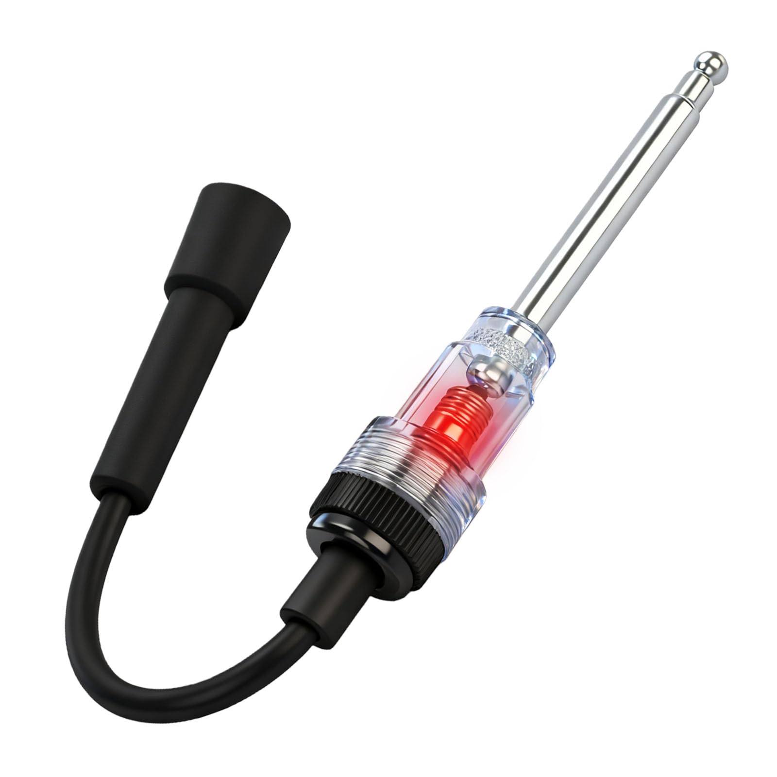 Tester per Candele e Bobine di Accensione Professionale | Test di Scintilla Universale con Cavo Diritto per Motori Piccoli e Grandi | Diagnostica Auto, Moto, Tosaerba, Generatore