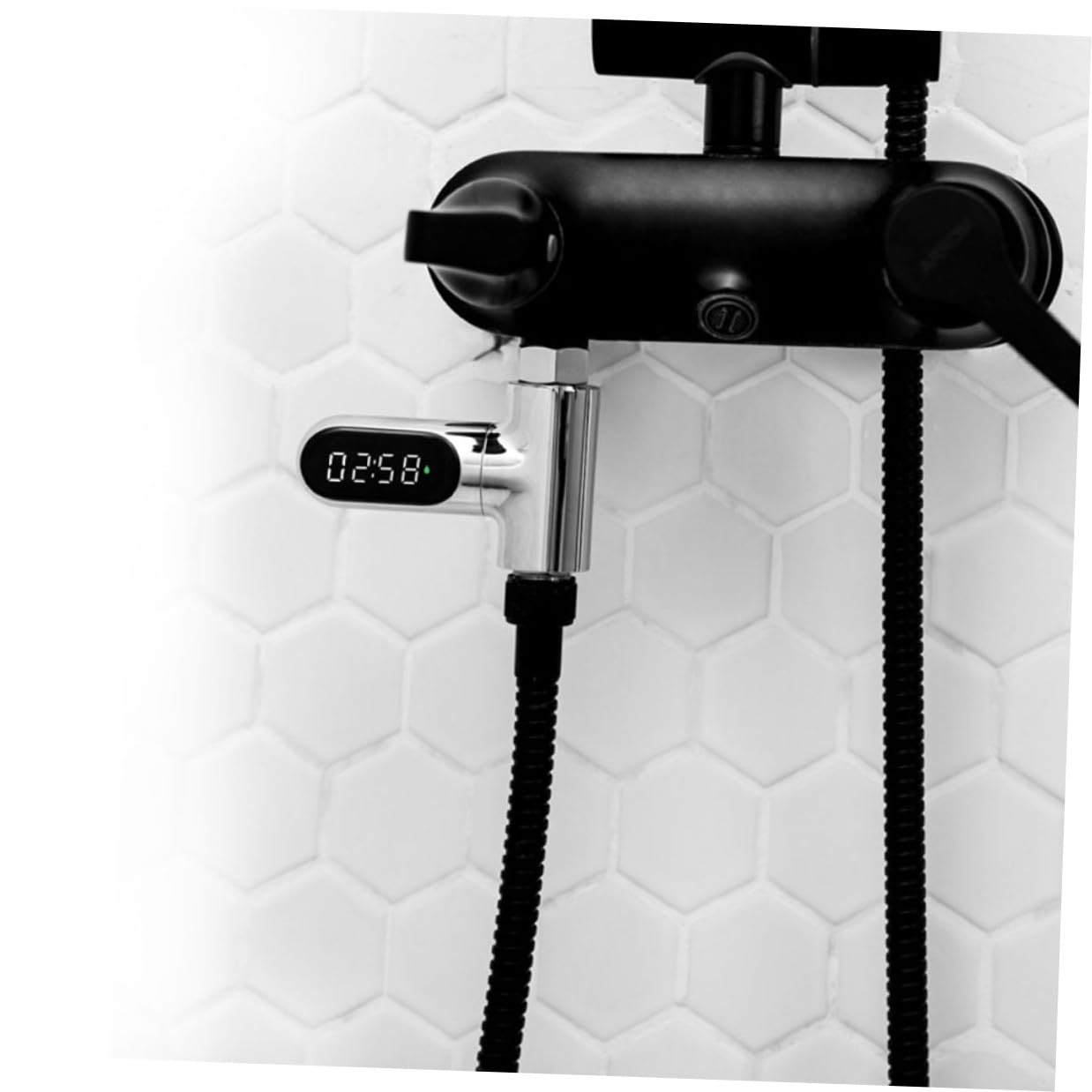 Termómetro de Ducha Resistente al Agua Pantalla Led, Sensor de Alta Precisión Material Abs y Pc, Medición de 5 a 85 °c para Niño para Baño Seguro