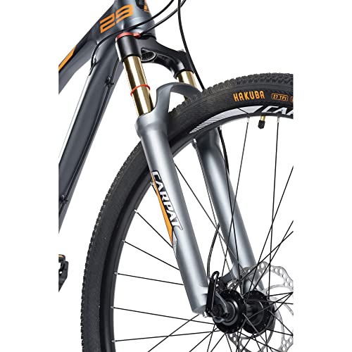 Foto von CARPAT SPORT Aluminium Mountainbike 29 Zoll Wrangler MTB Hardtail Shimano 24 Gang Hydraulische Scheibenbremse Fahrrad geeignet für Herren/Damen/Jugend/Erwachsene