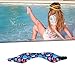 RNXRZANK 2xChildren Swimmers Headband Ear Bands Skin Friendly Cute Pattern to Keep Water Out and Hold Earplugs in Sturdy Flexible Adjustable