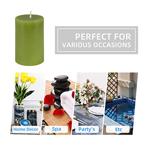 Jeco “2” Diameter By 3” Sage Green Pillar Candle,Cpz-2311 #TOP4