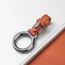 BIRDLINE Premium Leather Car Keychain for Men & Women with Zinc Alloy Quick Release Clip, Anti-Lost Leather Leaf Key Ring Keychain for Car, Bike & Home Keys.