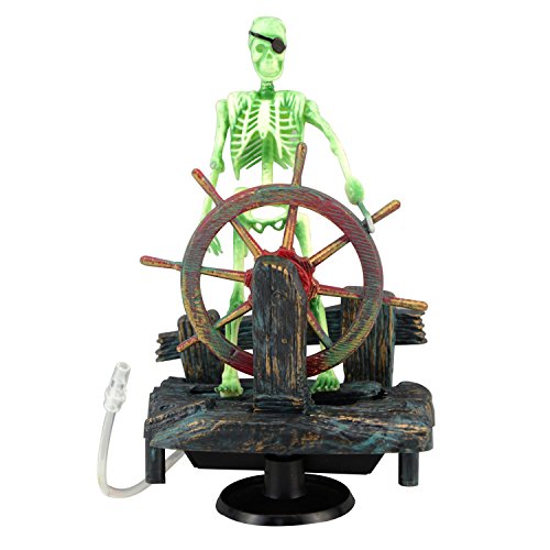 Saim Pirate Skeletons & Pirate Ships Live Action Aquarium Ornament