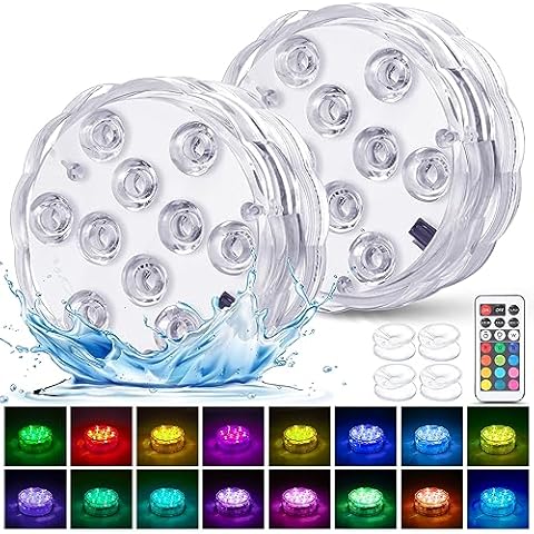 YiaMia Submersible LED Pool Lights Cover