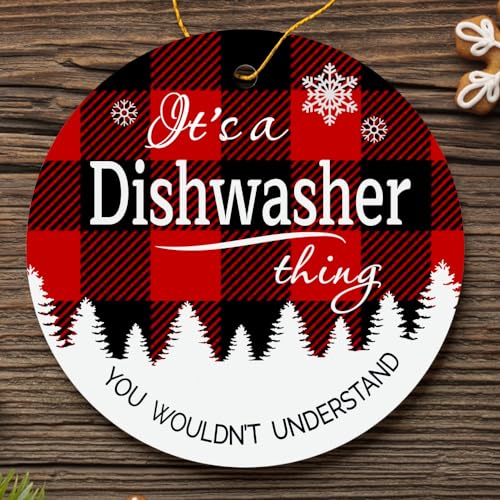 New Job Christmas Tree Ornaments 2025 - It's a Dishwasher