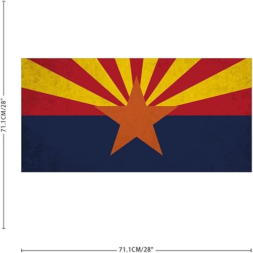 Miniatura 3 de Calcomanías de pared con la bandera del estado de Arizona, moderno, patriótico, mapa de Estados Unidos, para fanáticos de los deportes, cuaderno,