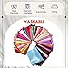 35 Pcs Satin Fat Quarter 35 Solid Color Silky Satin Patchwork Fabric for Bundle Lining Polyester Quilting Wedding Bridal Dress Table Decorations Costume Sewing Apparel Crafts (10 x 8 Inch)