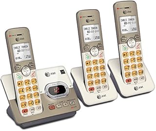 AT&T EL52313 3-Handset Expandable Cordless Phone with Answering System & Extra-large Backlit Keys