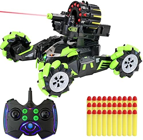 Contixo SC2 Off Road Remote Control Combat Hobby Car, Hobbyist Grade, Military Vehicle, 36 Bullets 2.4GHz RC High Speed Electric Fast Monster Toy Tank for Adults and Boys