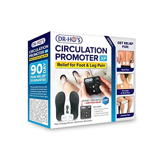 Dr Ho's Circulation Promoter XP Essential Package - ENS Machine, EMS and AMP with 2 Year Warranty - Increases Circulation and Alleviates Feet and Leg Pain