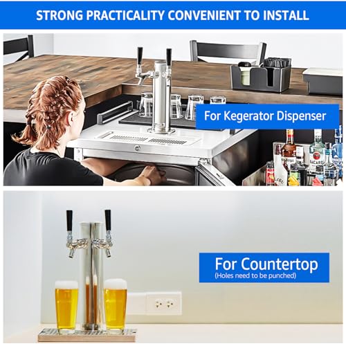 image for MRbrew Kegerator Tower Beer Tap Tower Dispenser Dual Faucet Beer Tower