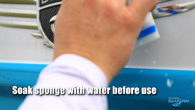 SandShark Premium Boat Hull Cleaner | Eraser Sponge, Boat Accessories Gifts for Cleaning Must Have Pontoon Boat Accessories, Cleaner Gadgets for Men or Women, Scuff Erasers Vinyl Cleaner