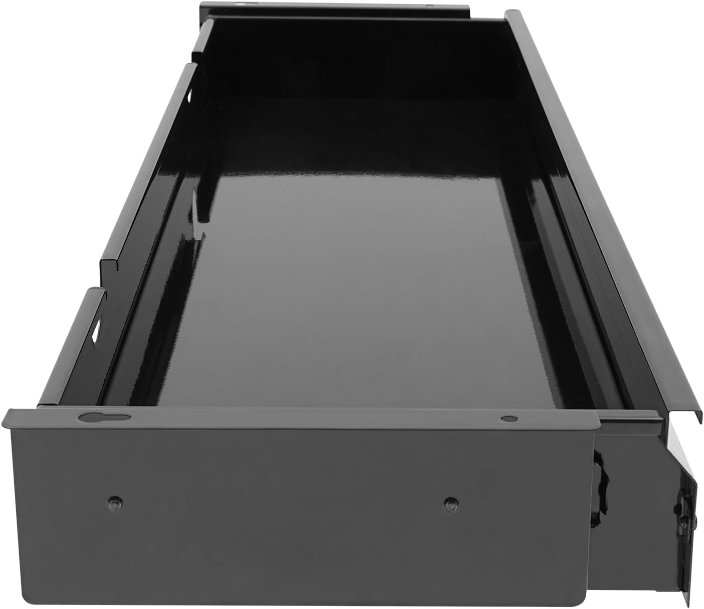 Under Desk Drawer Slide Out, 33x10 Inch Desk Drawer Organizer Pull out Storage Organizer with Slide Extension Mounted, Deep Drawer Organizer for Sit Stand Workstation