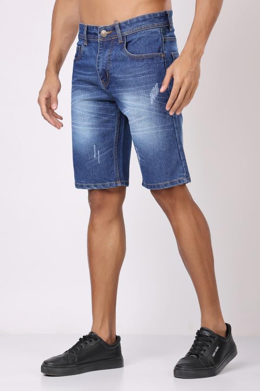 Image of London Hills Denim Shorts for Men || Jeans Shorts for Men || Half Shorts for Men || Denim Half Pant for Men
