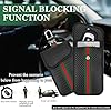 BOODPET RFID Signal Blocking Key Pouch – 2-Pack Faraday Bag for Car Key Fobs, Anti-Theft Carbon Fibre Design, Blocks Relay Attacks & Car Hacking (Black) #2