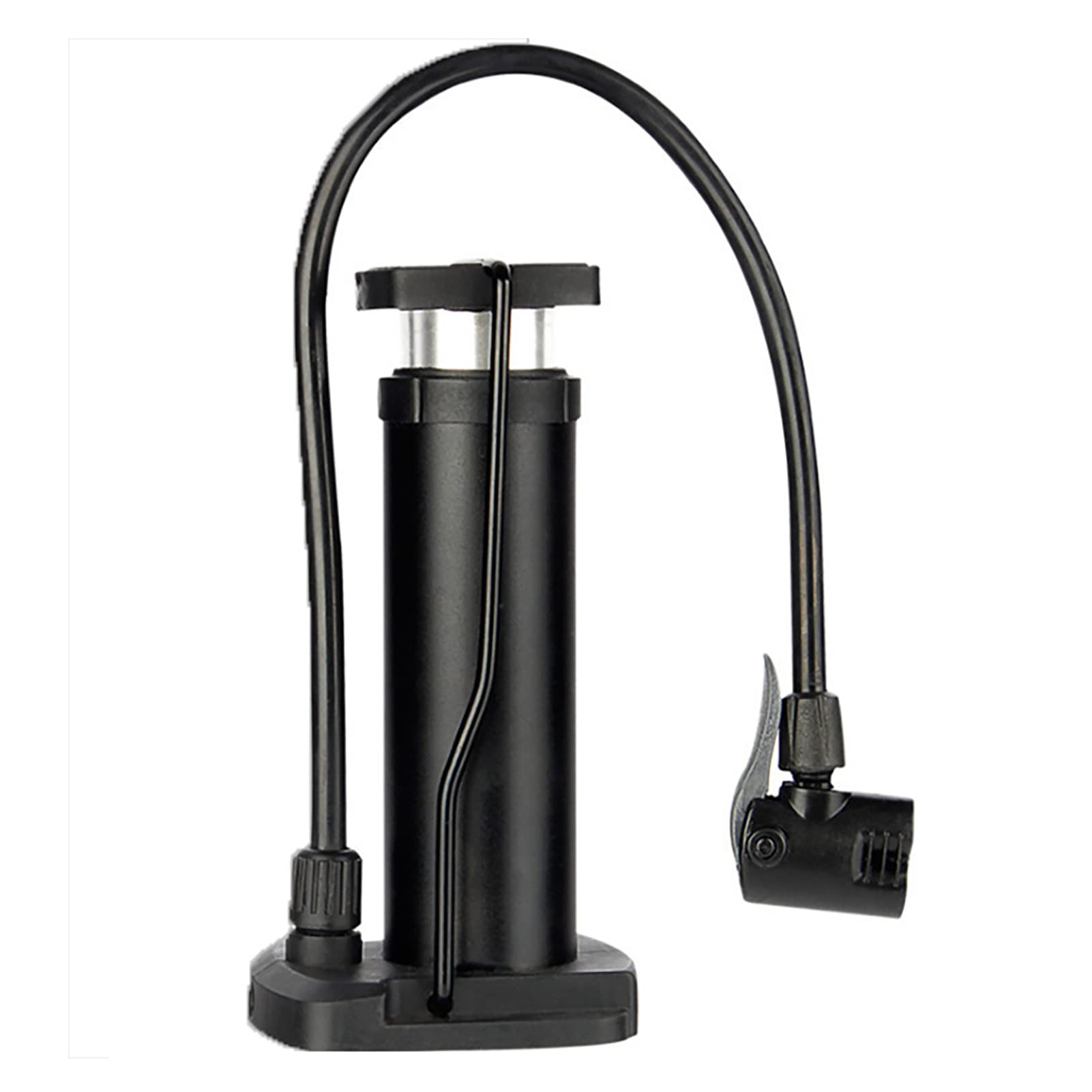 Portable Mini Floor Pump, High Pressure Pump with and French Nozzle, for Bike, Motorcycle, Basketball Indoor Outdoor Use