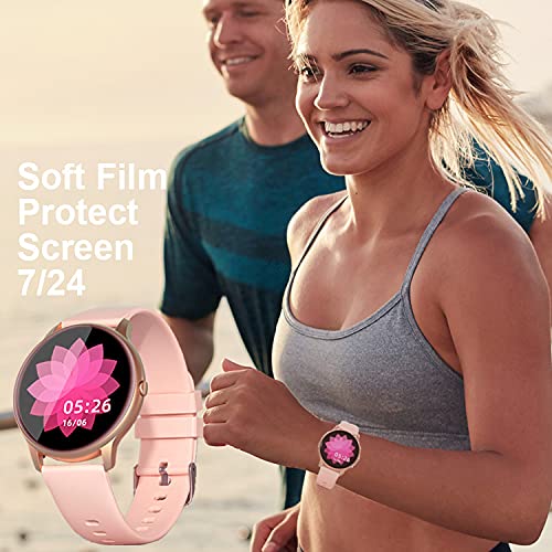 Smaate Soft Screen Protector Compatible With Agptek Lw11 Smartwatch Round Screen 1.28Inch, 4-Pack #TOP3