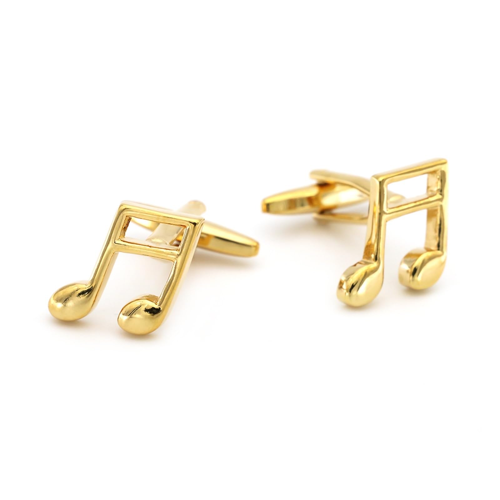 Gemelos de Nota Musical para Hombre, Color Cobre Dorado, diseño Musical (Color 5)