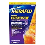 TheraFlu Nighttime Severe Cold Relief Honey Lemon Flavor Powder - 6 Ct