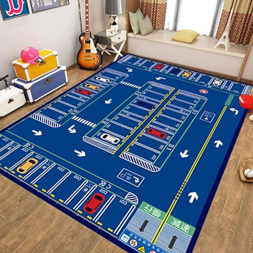 カーペット ラグ 道路 キッズ プレイマット ロードマップ 140*200cm 洗える 保温 防音 長方形 子供 赤ちゃん 子供部屋 絨毯 遊びマット 線路 リビング 地図マップ 北欧 ソフト ふわふわ 転倒防止 掃除簡単 寝室 コンフォート マット キッ