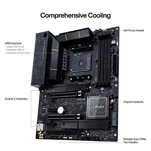 ASUS ProArt B550Creator AMD ATX content creator motherboard