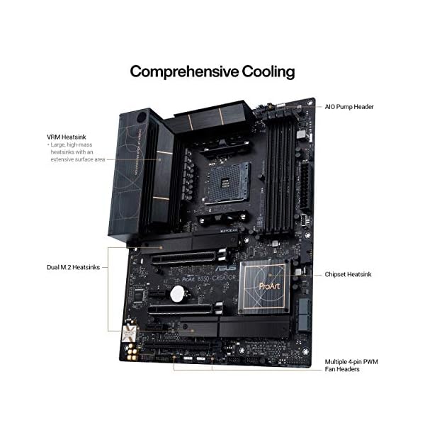 ASUS ProArt B550-CREATOR - Placa Base ATX AMD B550 Ryzen AM4 (PCIe 4.0, Thunderbolt 4 de Tipo C, Ethernet Intel de 2.5 GB, Dos M.2, USB 3.2 Gen. 2 y gestión de Seguridad) - Image 5