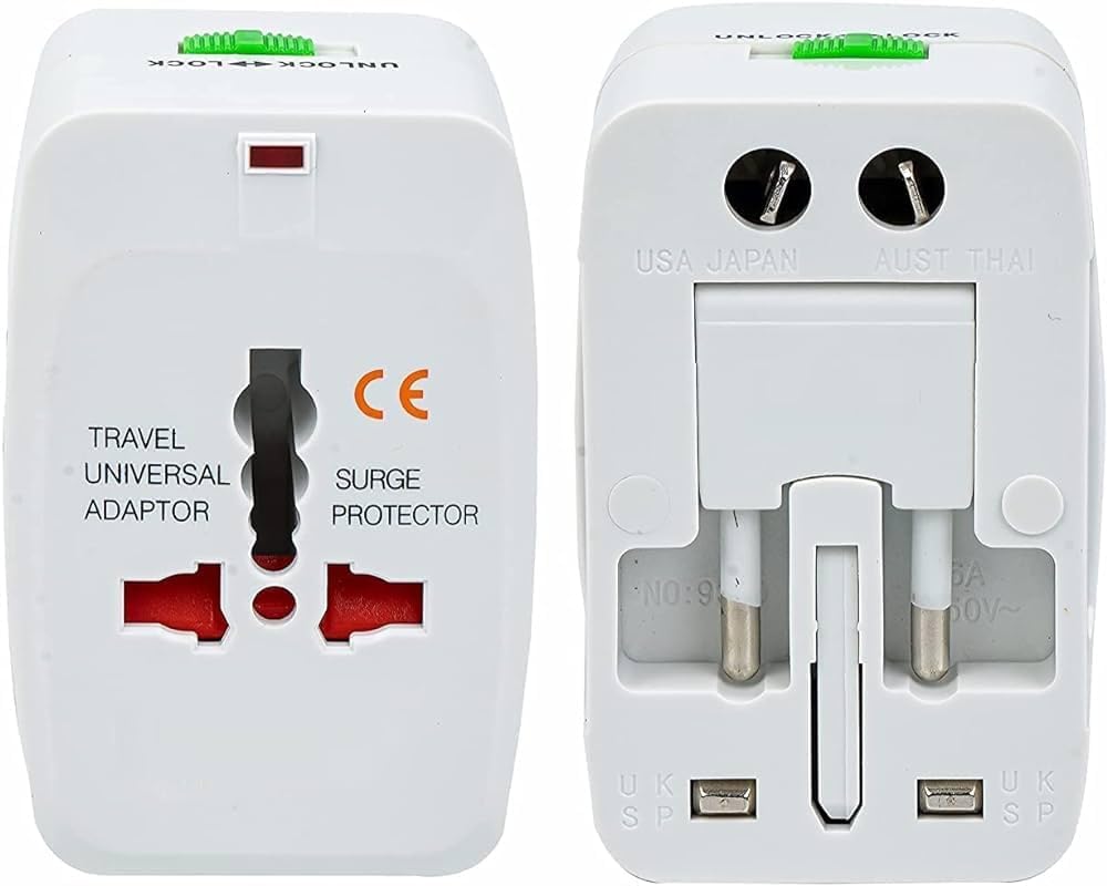International Travel Adapter with Surge Protector for USA UK EU AU JPN CHN – Universal All in One Worldwide Power Plug Adapter with USB Ports for Travel Business and International Use-image-12