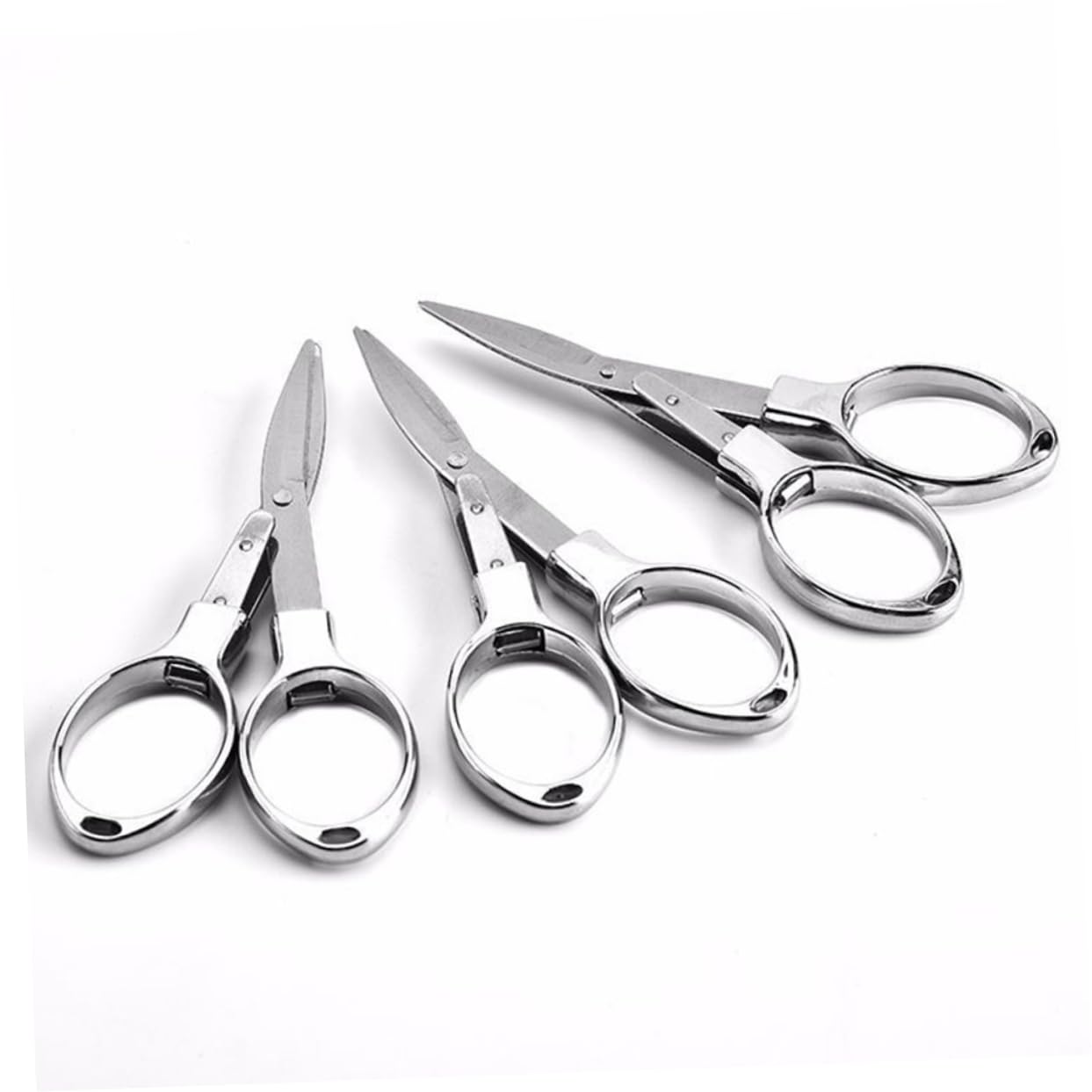 Uonlytech 3 Set Pieghevoli Acciaio Inossidabile Per Pesca Strumenti Pratici E Leggeri Per Attività Outdoor Per Escursionismo E Lavori 3 Pezzi*3