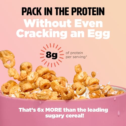 Protein and Gluten-Free Breakfast Cereal by Three Wishes - Variety Pack - High Protein and Low Sugar Snack - Kosher, Vegan and Dairy-Free - Kosher, Vegan and Dairy-Free - Family Favorites (Cinnamon, Cocoa, Fruity, Sugar Cookie, Gingerbread, Pumpkin Spice)