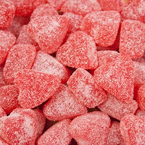 All City Candy Valentines Day Jelly Juju Bulk Bags (Sour Cherry Jelly Hearts, 3lb Bag)