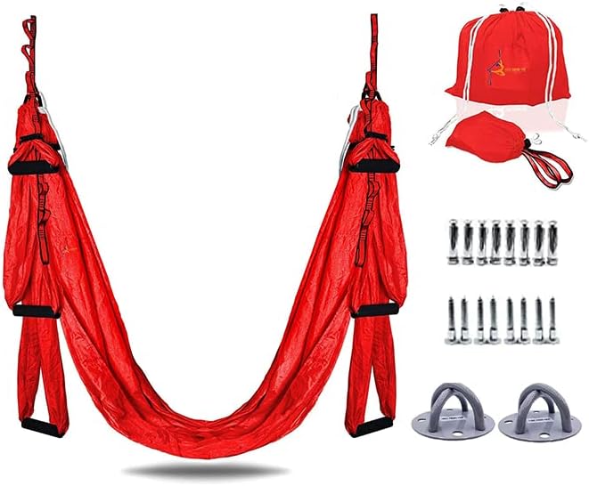 YOGA SWING PRO Kit de columpio de yoga antigravedad para hamaca aérea de alta calidad, juego de cabestrillo volador Acrobat para terapia de