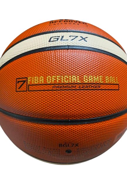Molten Ballon de Basket en Cuir Pleine Fleur Officiel FIBA Orange Orange Size 7 Molten Ballon de Basket en Cuir Pleine Fleur Officiel FIBA Orange Orange Size 7