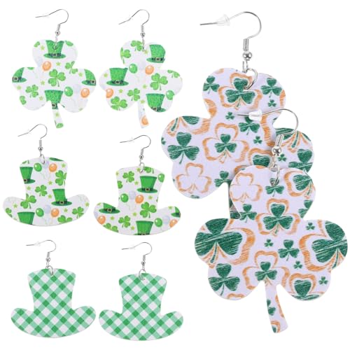 Boucles d'oreilles cuir vert aux finitions haut de gamme pour femme