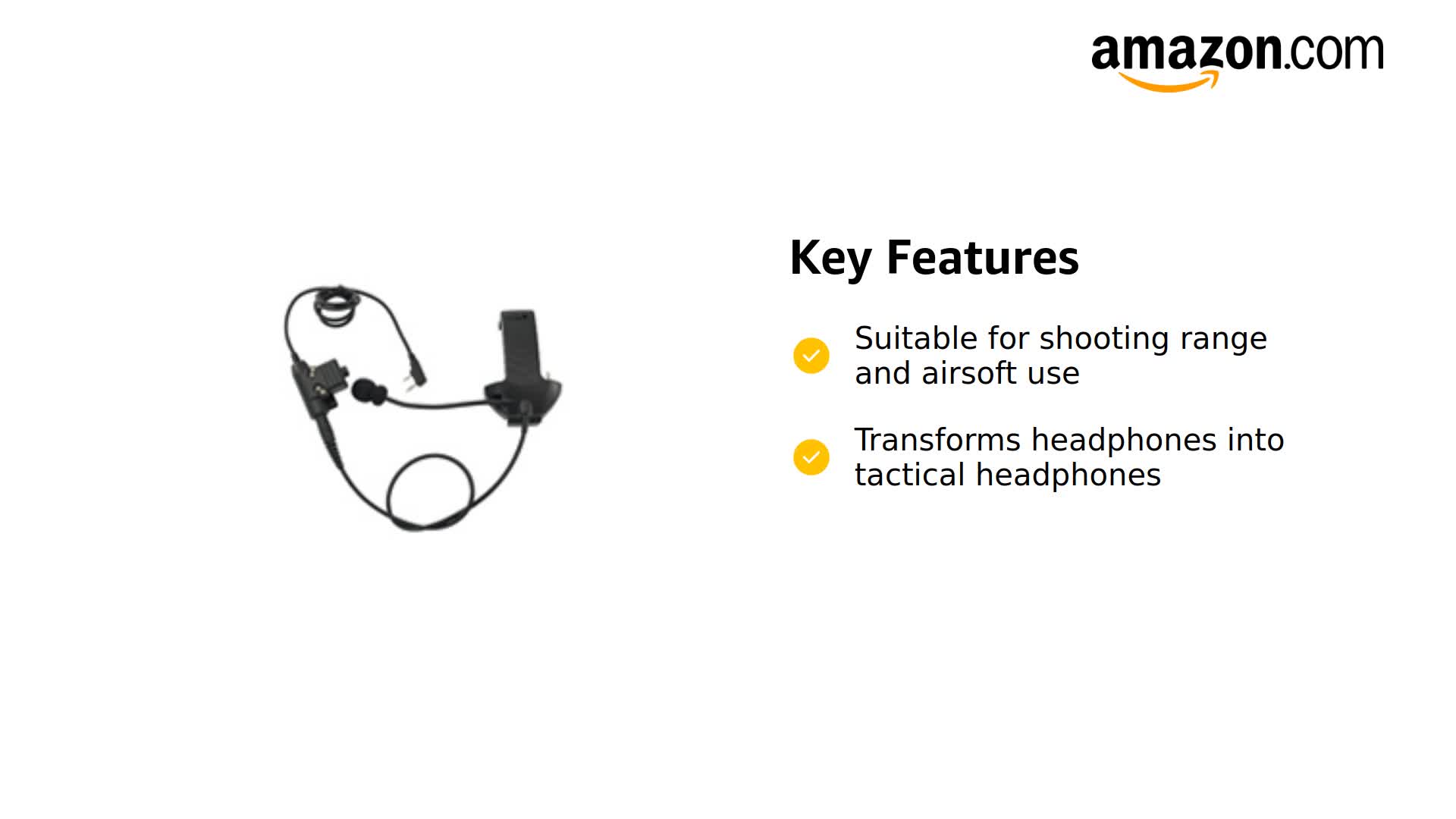 Amazon.com: TSVISIONCORE Microphone & PTT for Walker's Razor Noise
