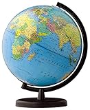 Terra Leuchtglobus, politisch/physisch: 26 cm Durchmesser, Fuß und Meridian Kunststoff schwarz in 4-farb. Geschenkverpackung: Zweibild-System (Politisch und physisch) (terra Globen: Made in Germany)