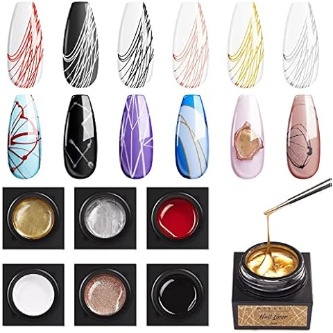 Makartt Spider Nail Gel Set with 6 Colours Cover