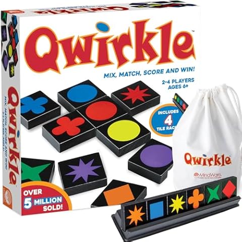 MindWare Qwirkle Deluxe Board Game with Trays Cover