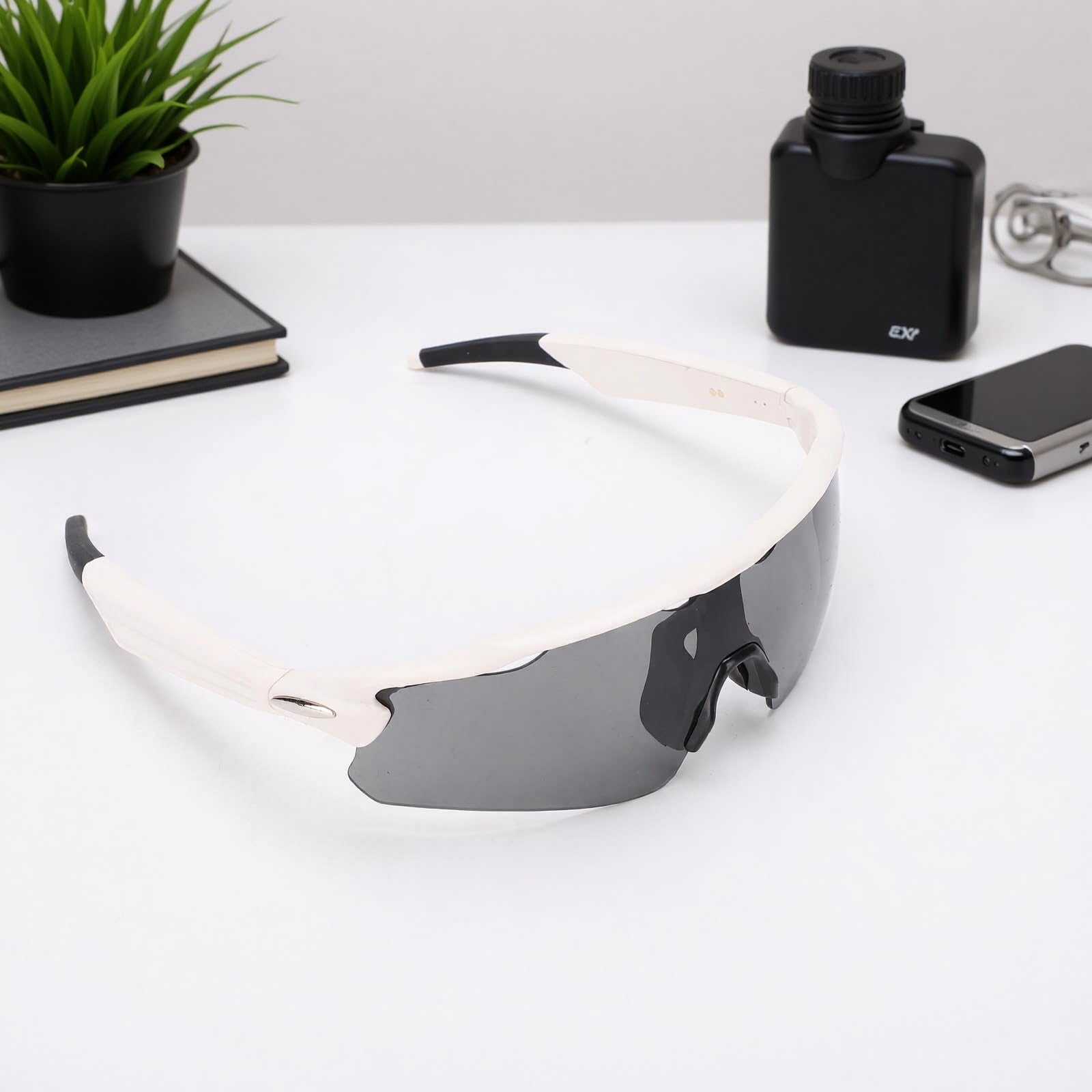 Fabater Gafas de sol inteligentes, gafas de ciclismo con, deportivas para ciclismo y senderismo, micrófono integrado y asistente de voz para correr al aire libre.
