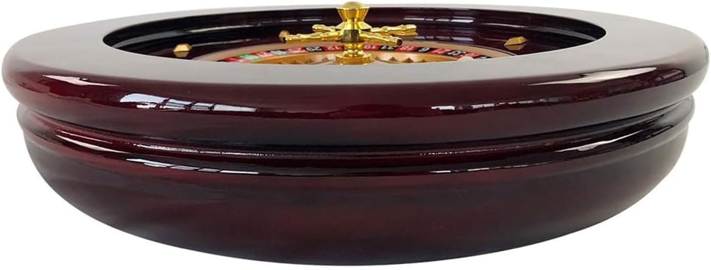 Deluxe Casino Grade Roulette Wheel Set con 2 palline, perfetto per le serate di gioco a casa e giochi da tavolo per il tempo libero