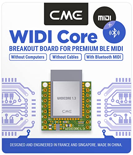 Cme Widi Core - Smart (Ble) Breakout Board That Implements Premium Midi Over Bluetooth Low Energy As Developed By Cme With Onboard Pcb Antenna And Populated Pin Header #TOP1