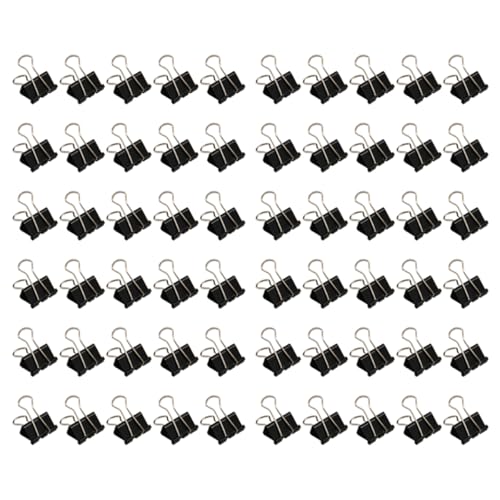ペーパークリップ ダブルクリップ 黒 25mm 32mm 書類整理 事務用品 オフィス用品 文房具 (32mm 60個入り)