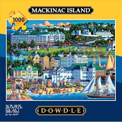 Buffalo Games - Eric Dowdle - Mackinac Island - 1000 Piece Jigsaw Puzzle for Adults - Challenging Puzzle Perfect for Game Nights - Finished Size is 26.75 x 19.75