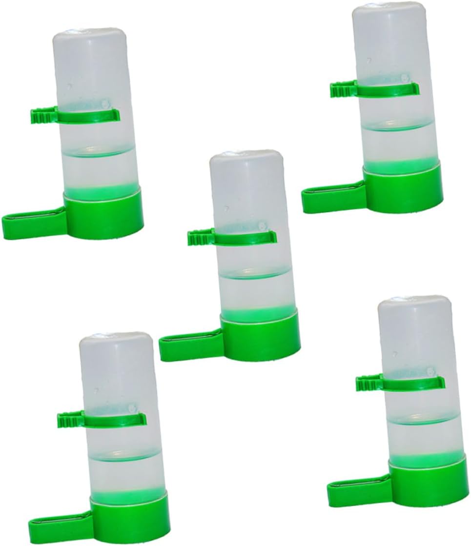 2sets Professional Bird Drinker Automatic Drinking Water Sprinkler for Birds 5pcs*2