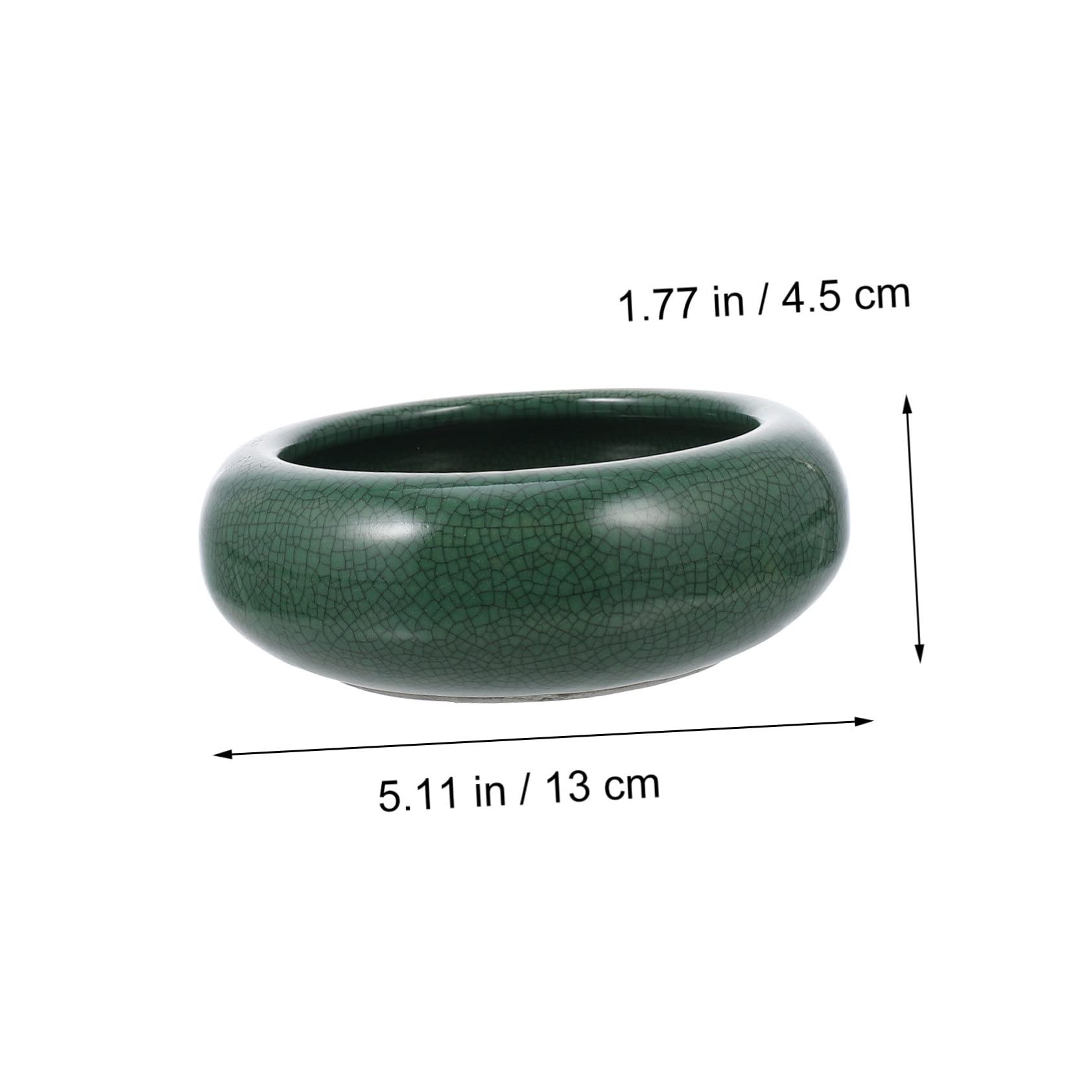 Holibanna Ceramic Ink Brush Washer Compact Sumi Brush Cleaning Tray for Calligraphy Sumi Painting Durable Ceramic Design Easy to Clean Store for Artists Beginners