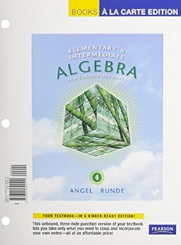 Loose Leaf Elementary and Intermediate Algebra for College Students, a la Carte with MML/Msl Student Access Kit (Adhoc for Valuepacks) [With Access Code] Book