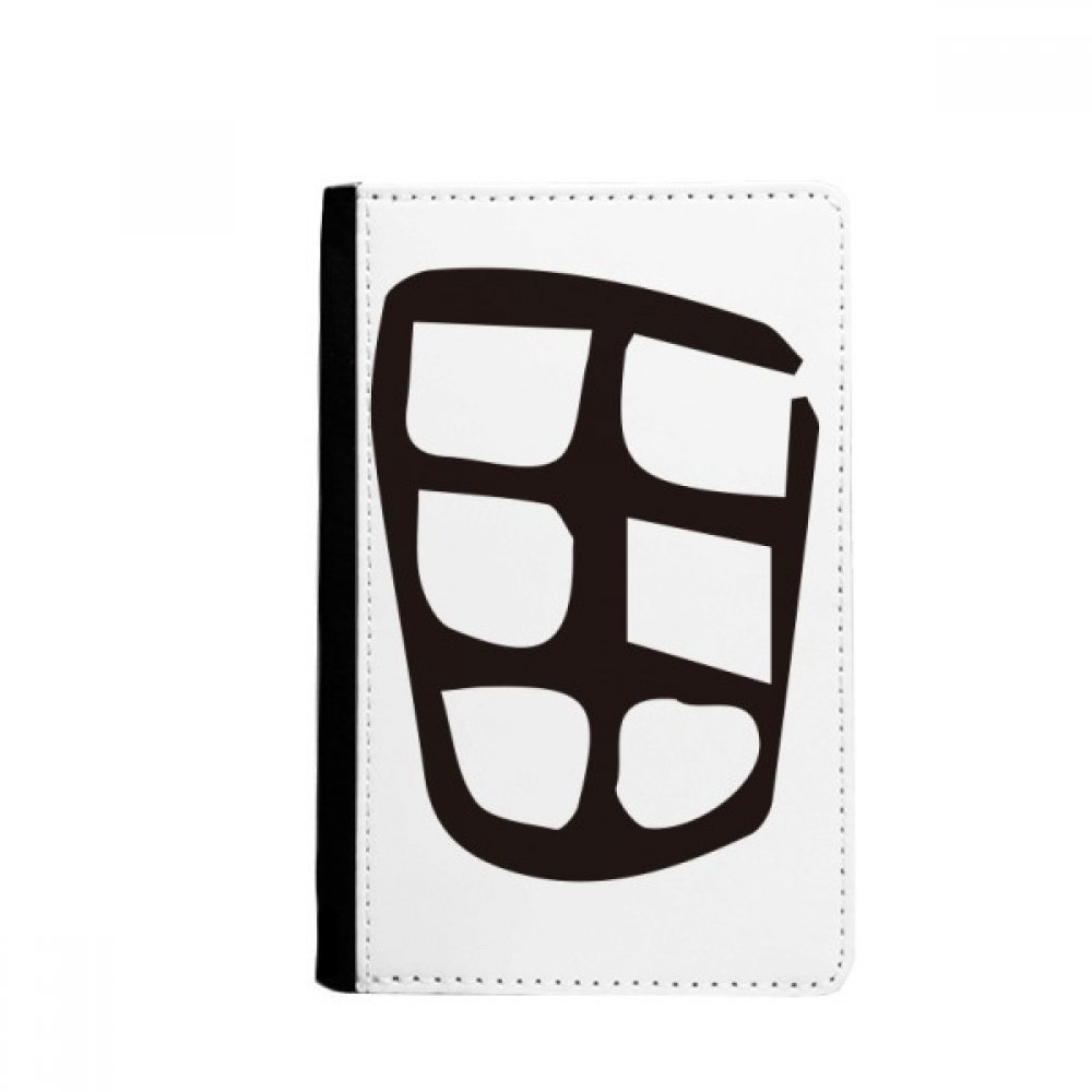 DIYthinker Bone Inscription Chinese Surname Character Tian Passport Holder Notecase Burse Wallet Cover Card Purse