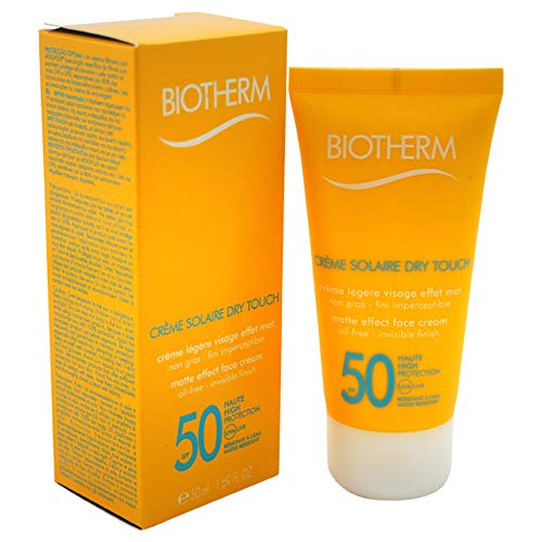 Biotherm Creme Solaire Dry Touch UVA UVB Matte Effect Face Cream, SPF 50, 1.69 Ounce