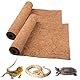 Reptilien-Teppich Kokosfaser, 2 Pack natürliche Reptilien-Teppich Terrarium Liner Bedding Reptil-Substrat Matte Lieferungen für Bartagame Leopard Gecko Iguana Schlange (2 Pack 100*40cm/40*16 Zoll)